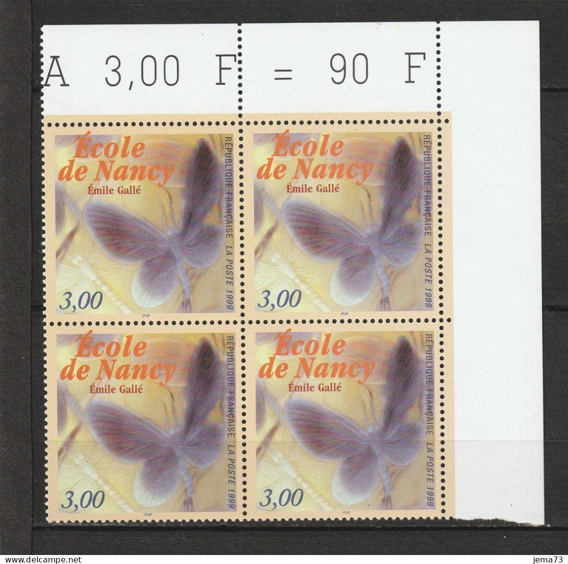 N° 3246 Cinquantenaire De L'Ecole De Nancy: Beau Bloc De 4 Timbres Neuf Impeccable - Unused Stamps