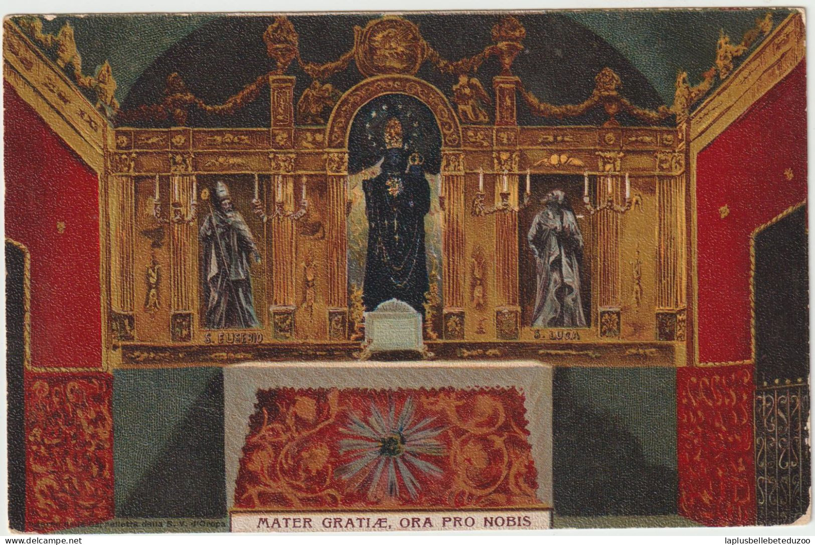 CPA - ITALIE - PIEMONTE - BIELLA - Santuario D'OROPA - Mater Gratiae Ora Pro Nobis - 1908 - Pas Courant - Biella