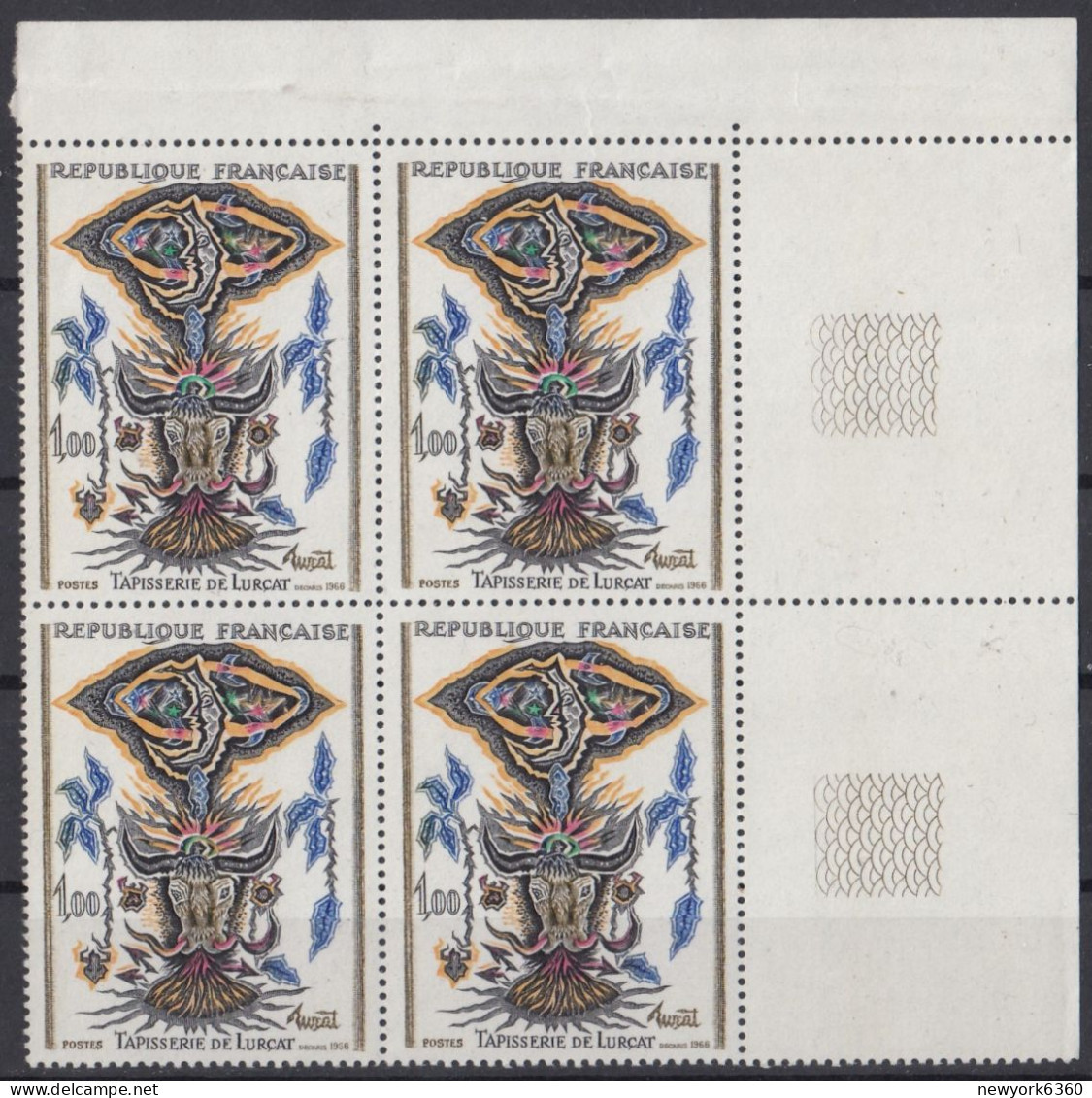 1966 FRANCE N** 1493 MNH Bloc De 4 - Neufs