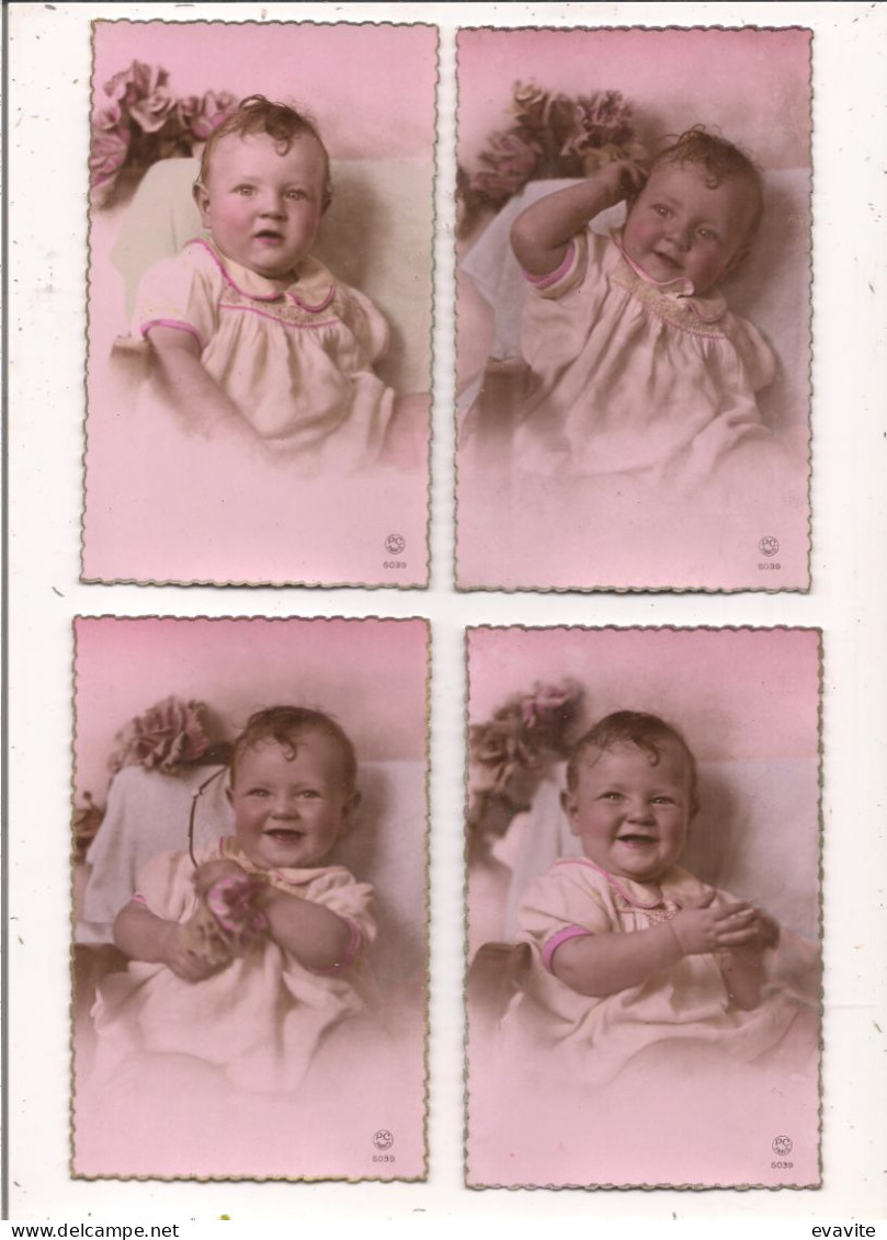 Lot De 5 CPA Rose P.C. Paris  -    BEBE Jouflu - Portraits