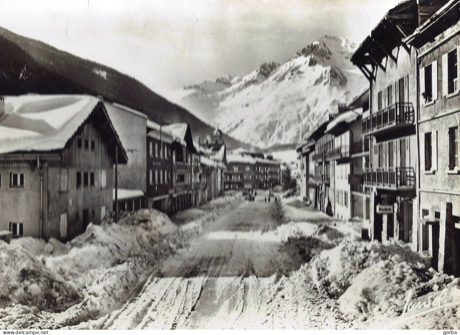 *CPSM - 73 - LANSLEBOURG - Rue Principale - Autres & Non Classés