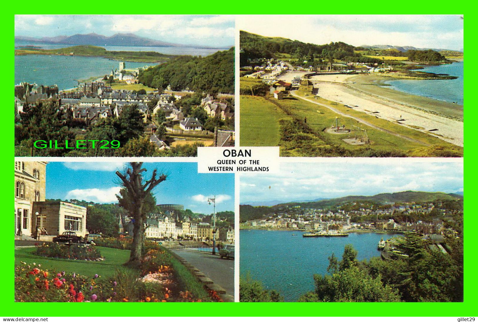 OBAN, SCOTLAND - QUEEN OF THE WESTERN HIGHLANDS - 5 MULTIVUES - TRAVEL IN 1970 -PULPIT HILL, GANAVAN SANDS - - Other & Unclassified