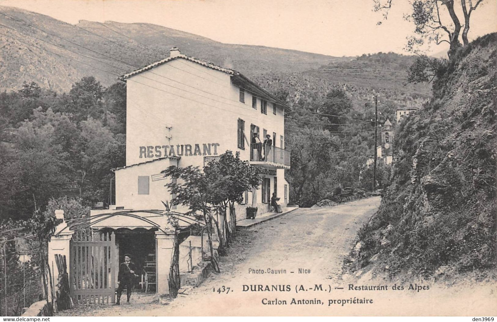 DURANUS (Alpes-Maritimes) - Restaurant Des Alpes, Carlon Antonin - Autres & Non Classés