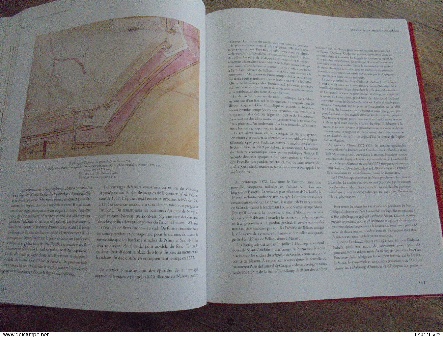 IMAGES DE MONS EN HAINAUT Régionalisme Cartographie Cartes Plan Ville Fortifiée Fortifications Siège Monuments Hôpital