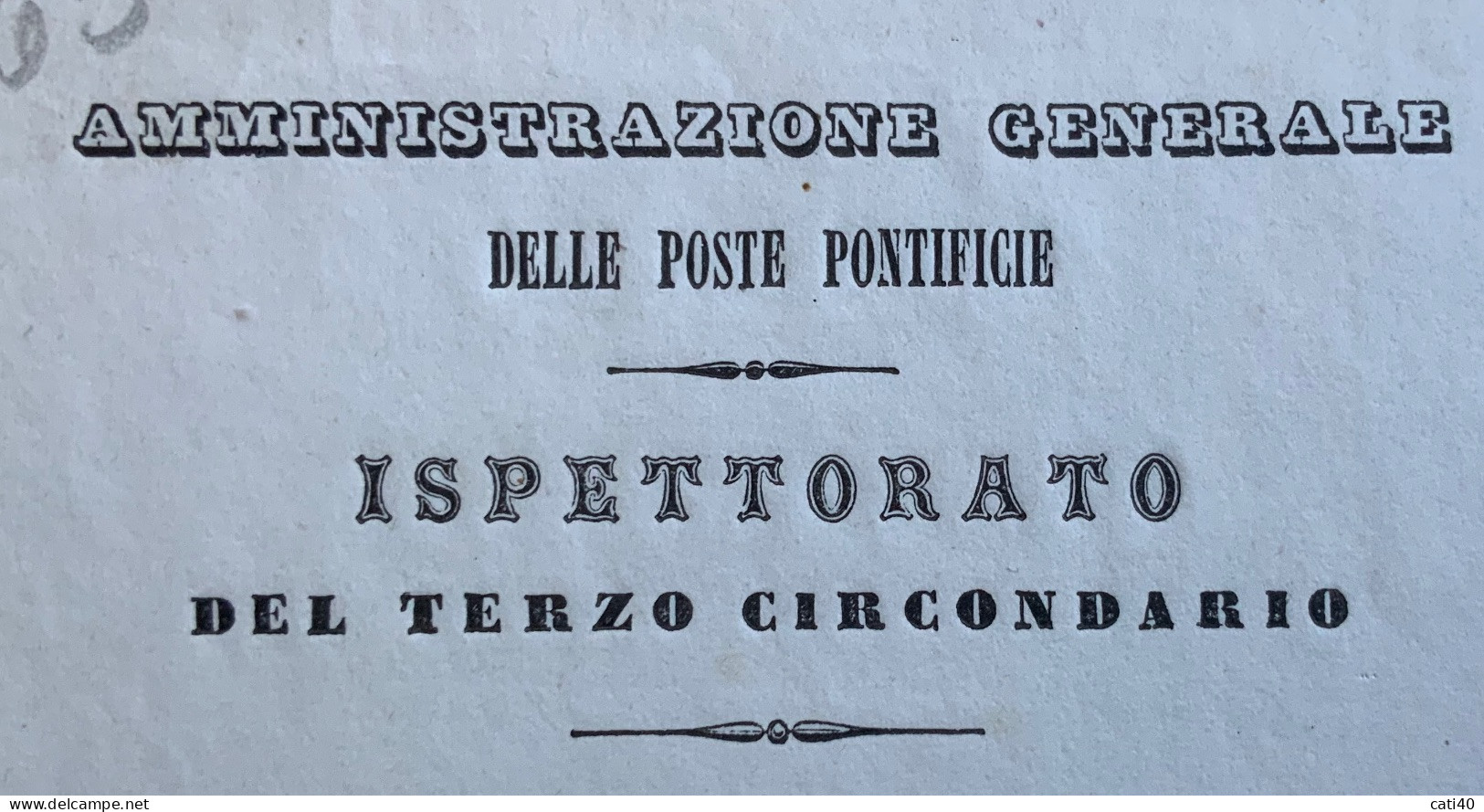 POSTE PONTIFICIE AMMINISTRAZIONE GENERALE - MIGLIORAMENTI SERVIZIO  CORRISPONDENZE..BOLOGNA PER OZZANO IL 13/giugno 1846 - Historische Dokumente