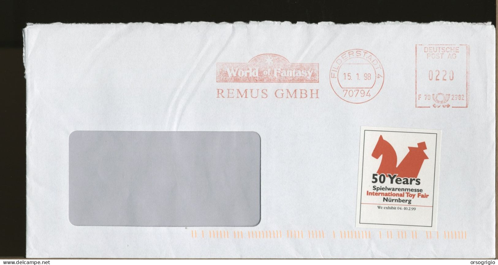 GERMANY - DEUTSCHE - EMA -  WORLD OF FANTASY   REMUS - Franking Machines (EMA)