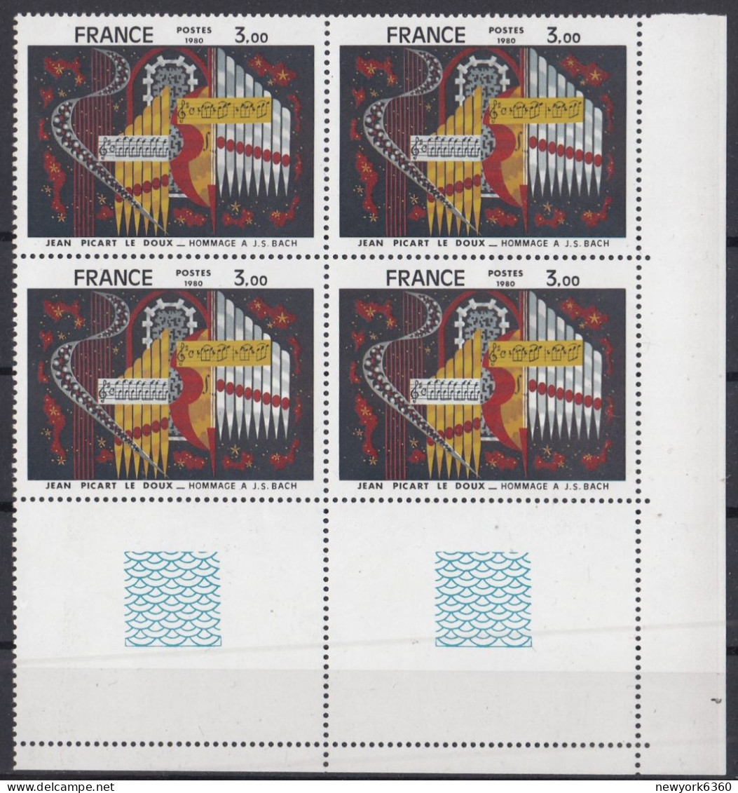 1980 FRANCE  N** 2107 MNH Bloc De 4 - Neufs