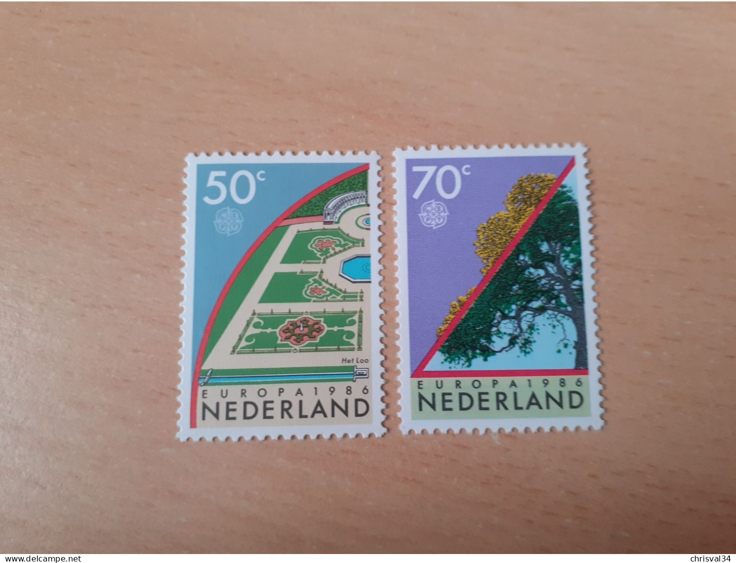 TIMBRES  PAYS-BAS    ANNEE   1986   N  1262  /  1263    NEUFS  LUXE** - Nuevos