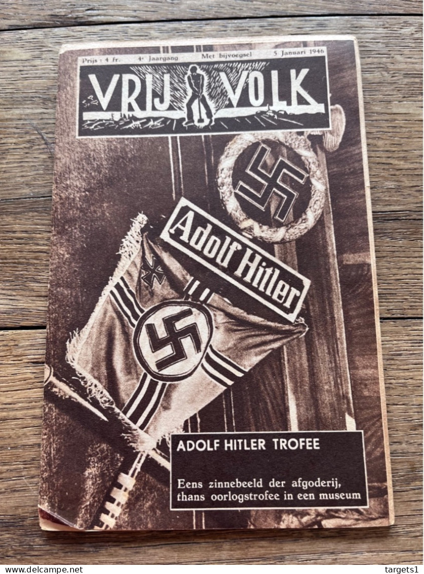 Magazine Hebdomadaire VRIJ VOLK 5 Janvier 1946 Hitler - Antique