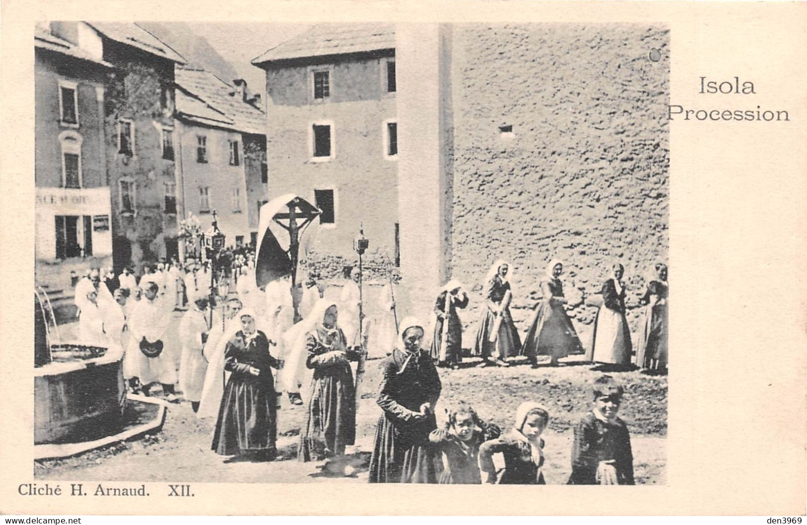 ISOLA (Alpes-Maritimes) - Procession Portant Le Christ En Croix - Précurseur - Autres & Non Classés