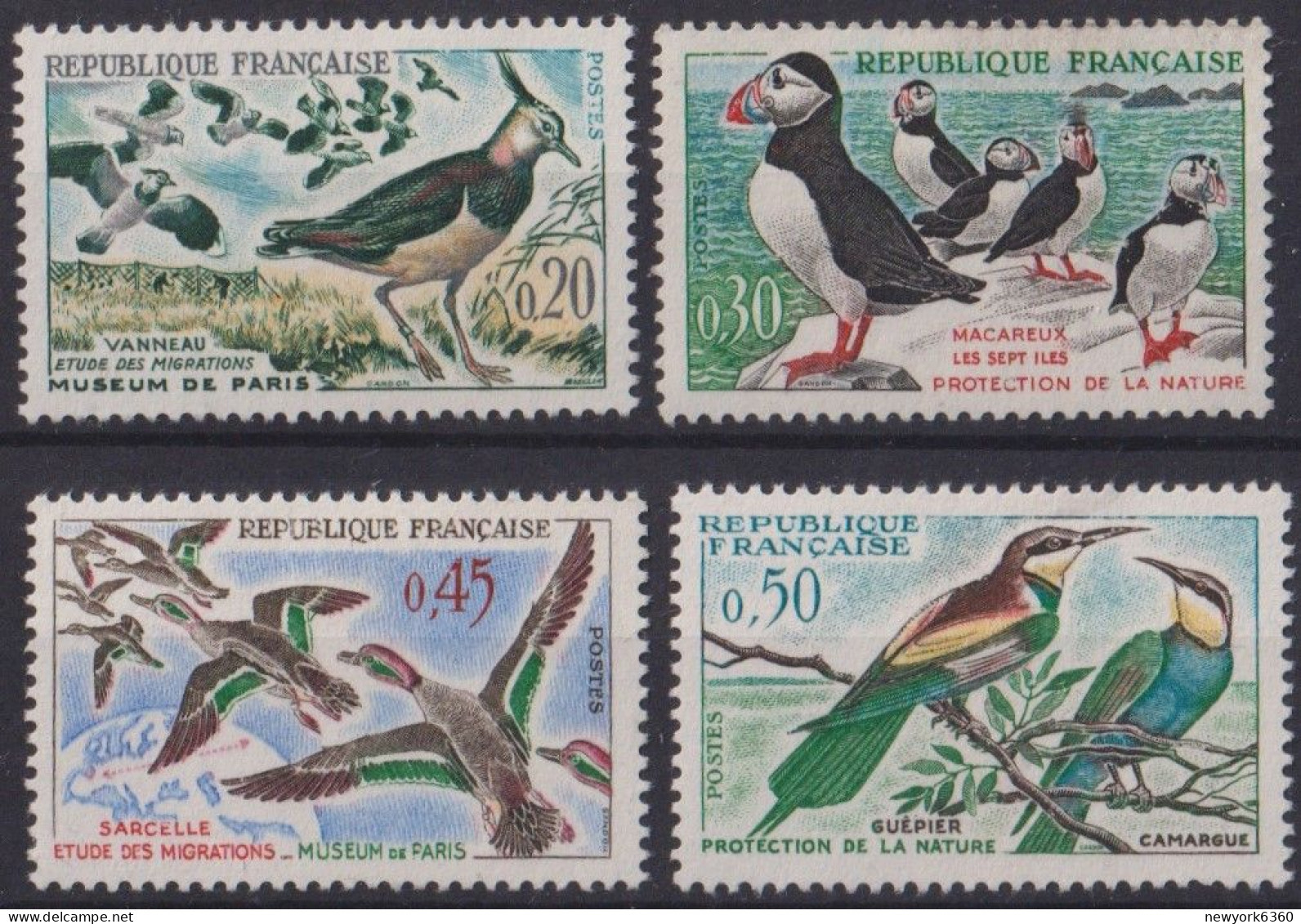 1960 FRANCE N* 1273 A 1276 - Unused Stamps