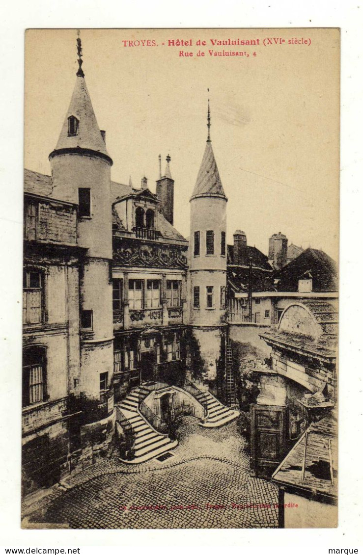 Cpa TROYES Hôtel De Vauluisant 4 Rue De Vauluisant - Troyes