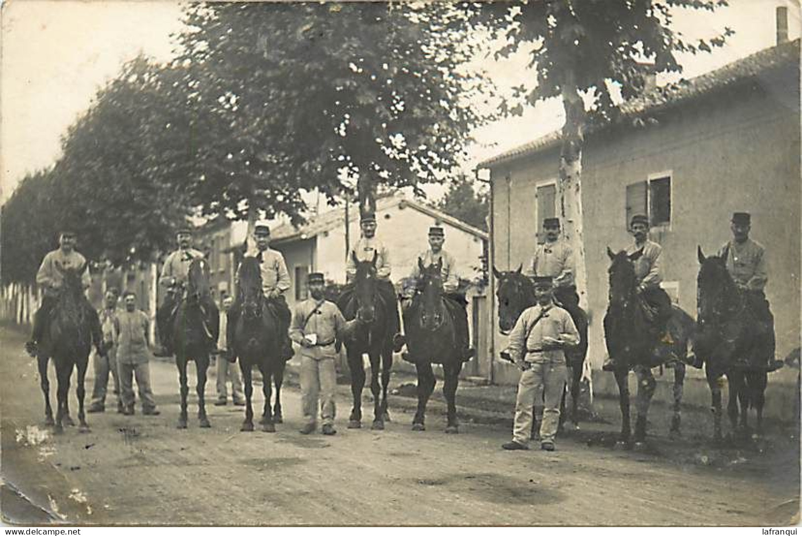 Militaires-ref E79-carte Photo -militaires -militaria -regiments -regiment- Chevaux - Cheval - Cavaliers - - Regiments