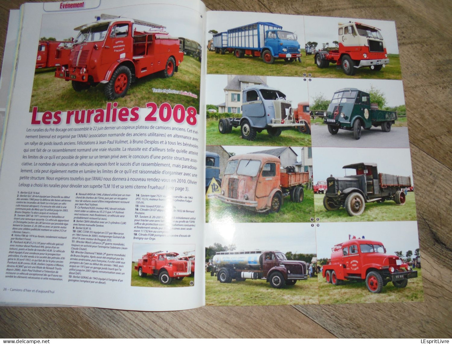 CAMIONS D' HIER ET D' AUJOURD' HUI Revue N° 10 VW Combi Volkswagen 1967 1978  Unimog Saviem 1955 1980 Berliet GLR M2