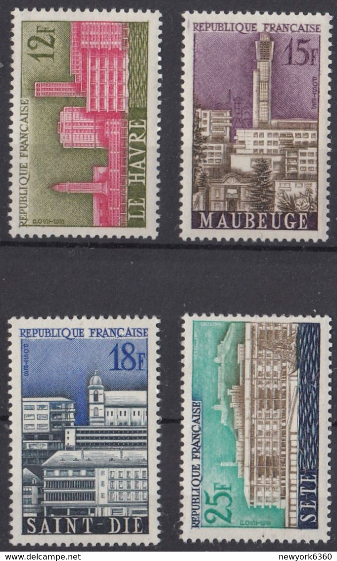 1958 FRANCE N** 1152 A 1155 MNH - Unused Stamps
