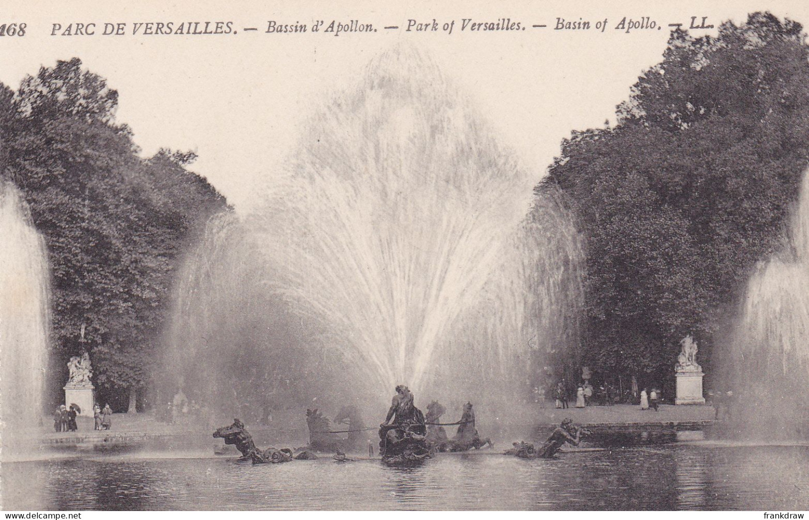 Postcard - Versailles - Parc De Versailles - Bassin D'Apollon - Card No. 168 - VG - Non Classés