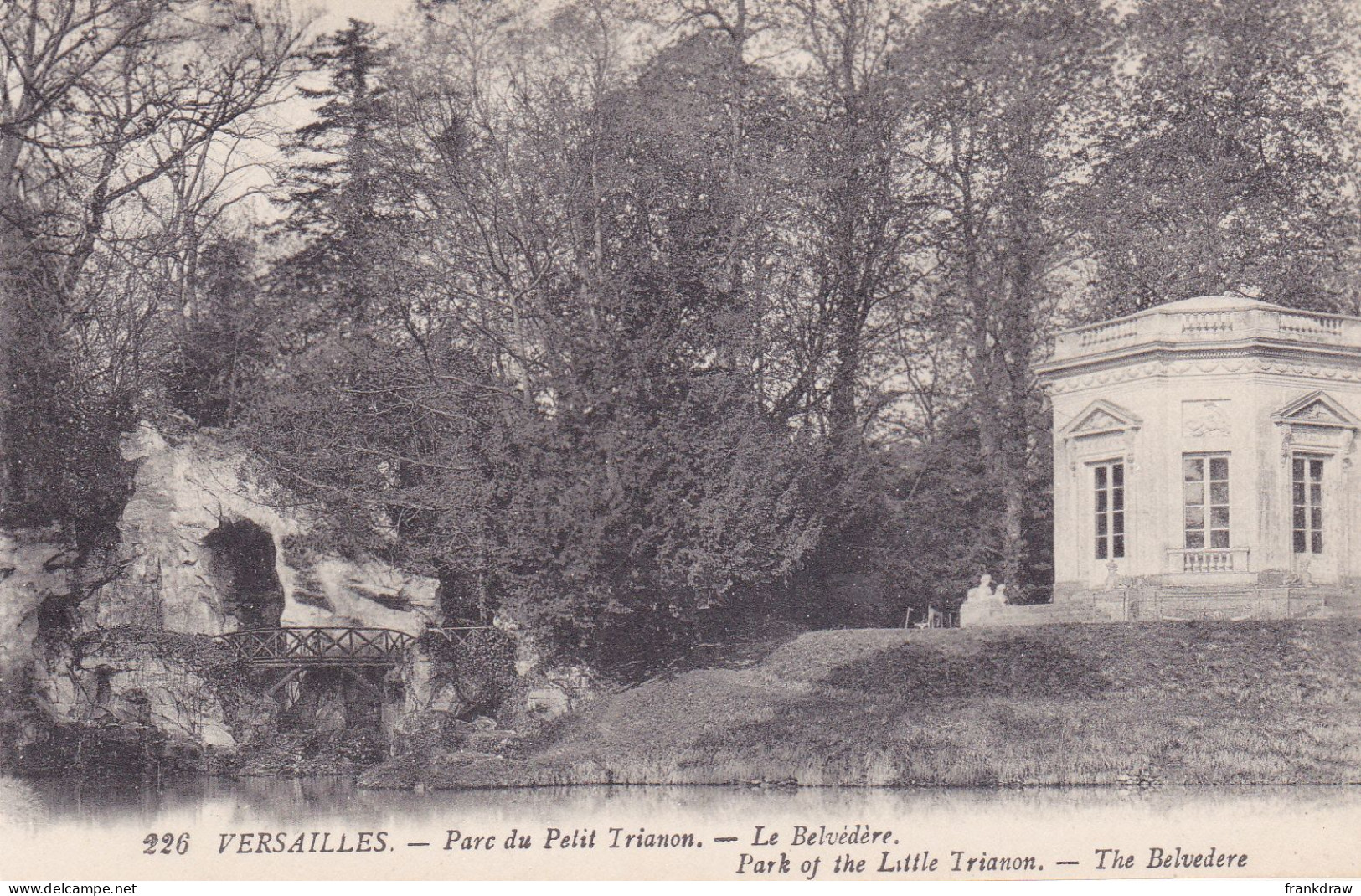 Postcard - Versailles - Parc De Petit - Le Belvedere - Card No. 226 - VG - Non Classés