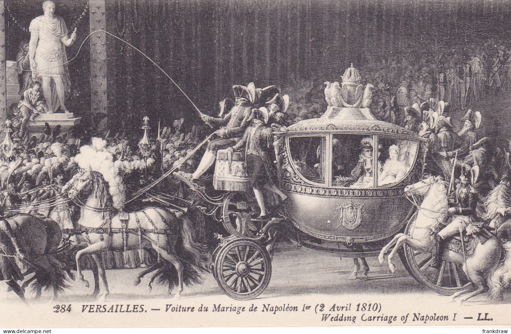 Postcard - Versailles - Voiture De Mariage De Napoleon - Wedding Carriage Of Napoleon - Card No. 284 - VG - Unclassified