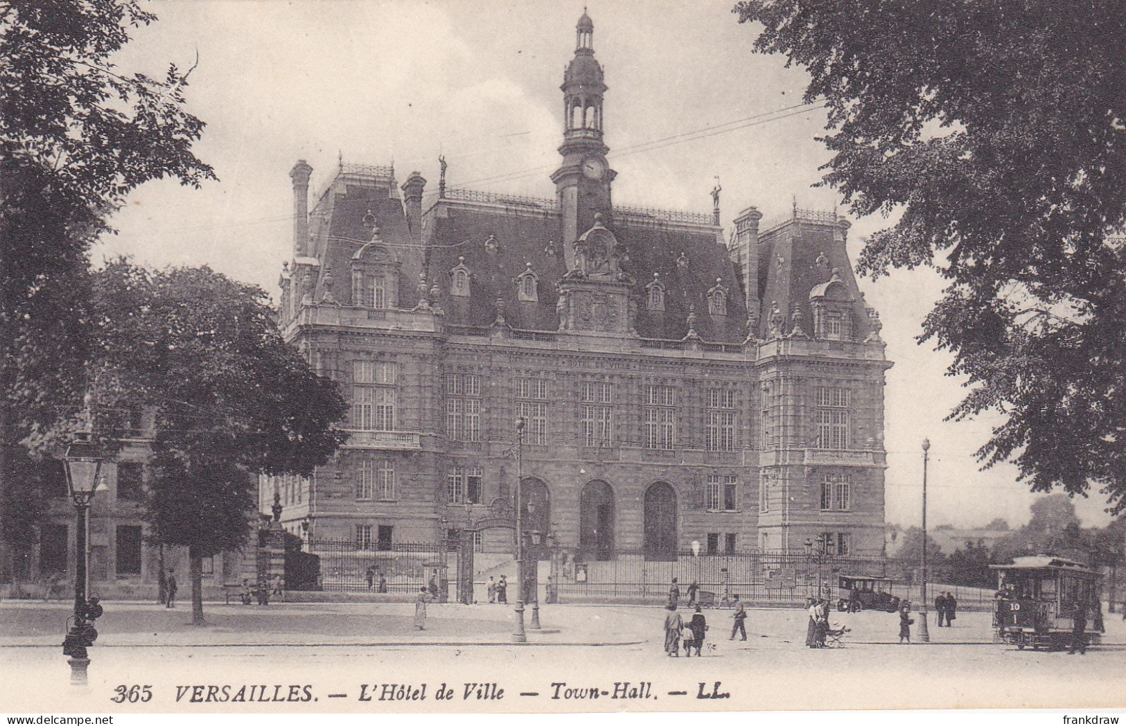 Postcard - Versailles - L'Hotel De Ville - Town Hall - Card No. 365 - VG - Unclassified