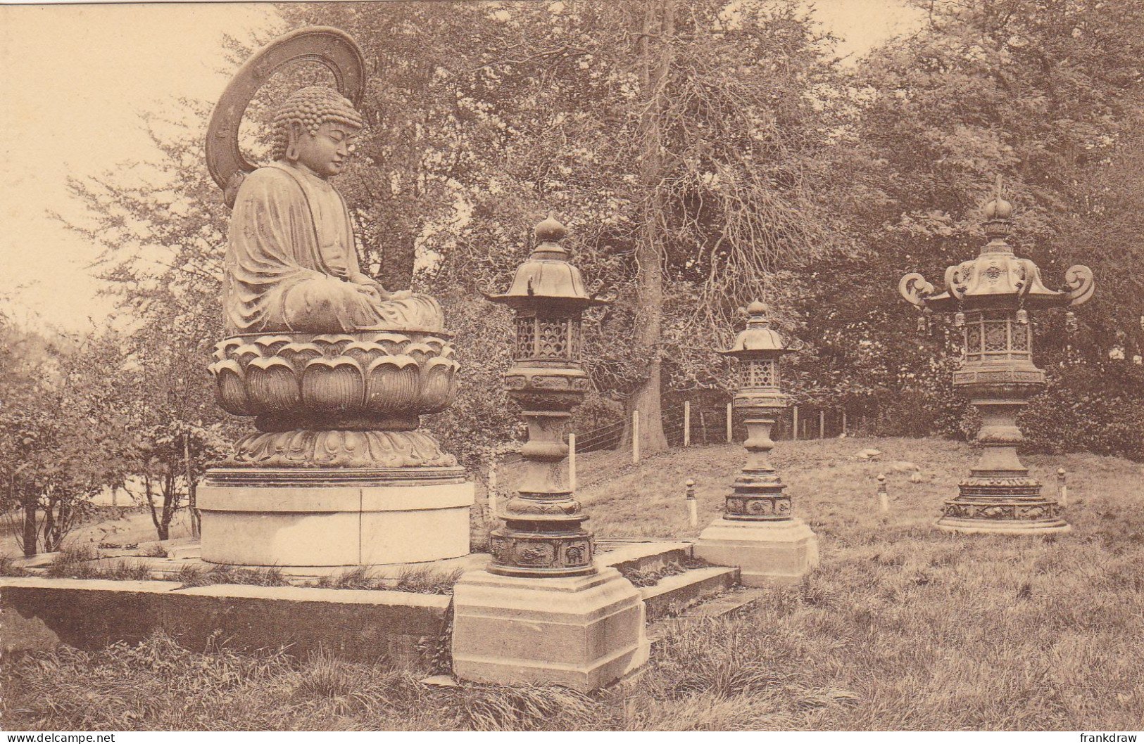 Postcard - Royaume De Belgique - Parc De Mariemont, Statue Monumentale D'Avalokitesvara - VG - Ohne Zuordnung