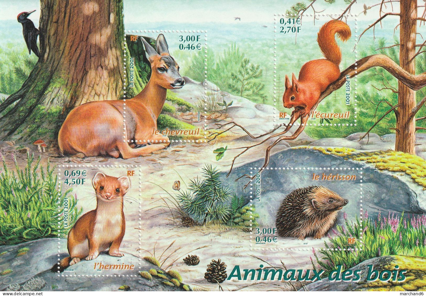 France 2001 Nature De France Faune Bloc Feuillet N°36 Neuf** - Mint/Hinged