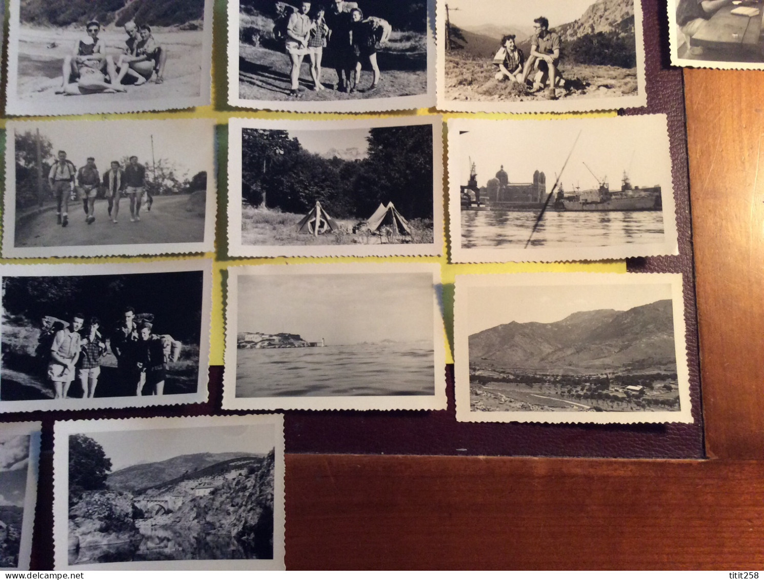 Joli Lot Photos Voyage Bateaux Camping / Couples  / Femmes / Hommes Torse Nu / Pin Up / Marseille / Corse Col De Vergio - Orte