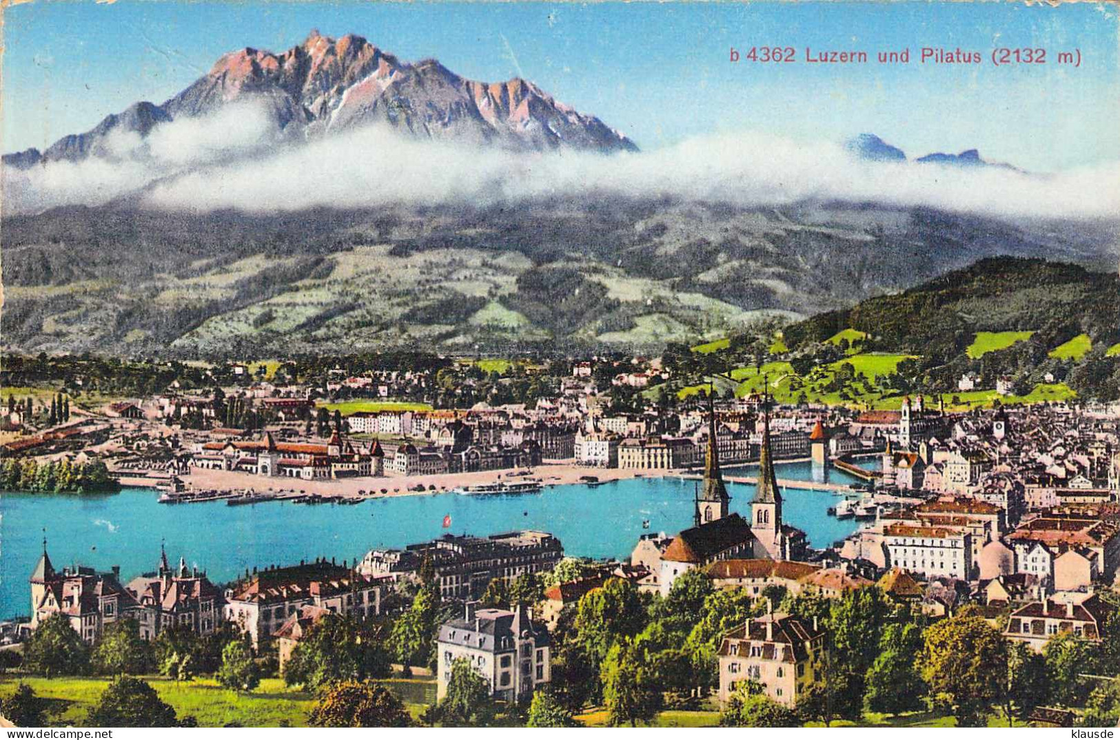 Luzern U.Pilatus Gel.1928 - Lucerne