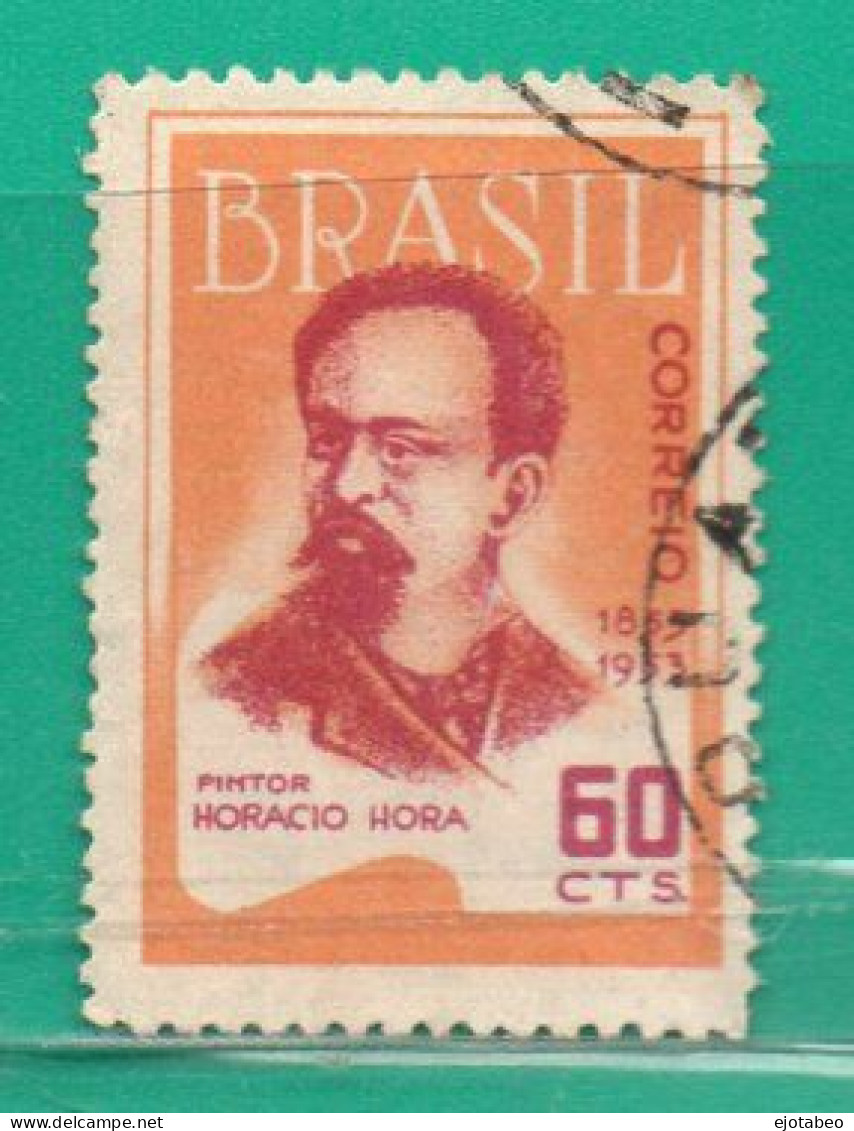 546Brasil 1953 YT 546 Ss Usado,Usad,Usato TT: 100a.del Pintor Horacio Hora - Gebraucht