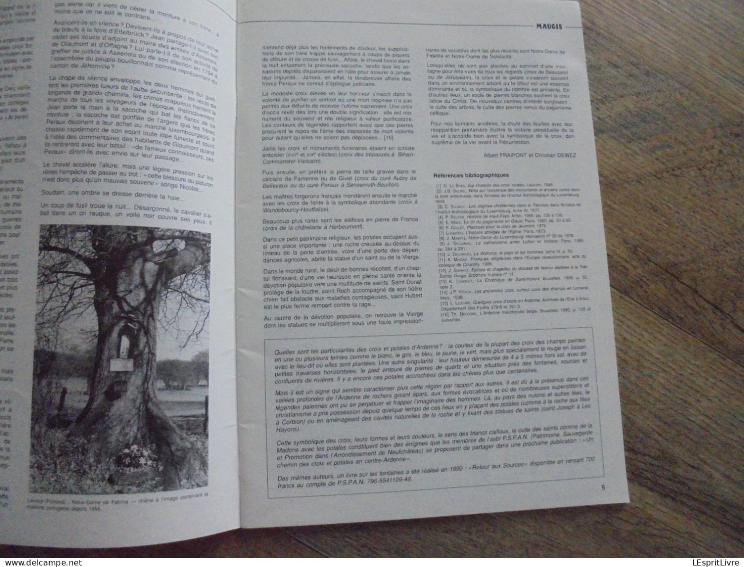MAUGIS N° 14 Revue D' Ardenne Régionalisme Vresse Semois Corbion Croix Potales Croix Scaille Graide Fagnes Esotérisme - Belgium