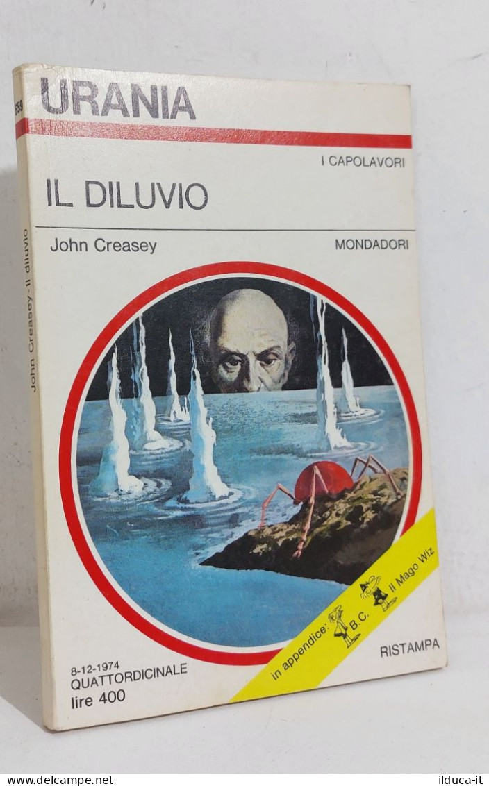 65391 Urania N. 659 1974 - John Creasey - Il Diluvio - Mondadori - Ciencia Ficción Y Fantasía
