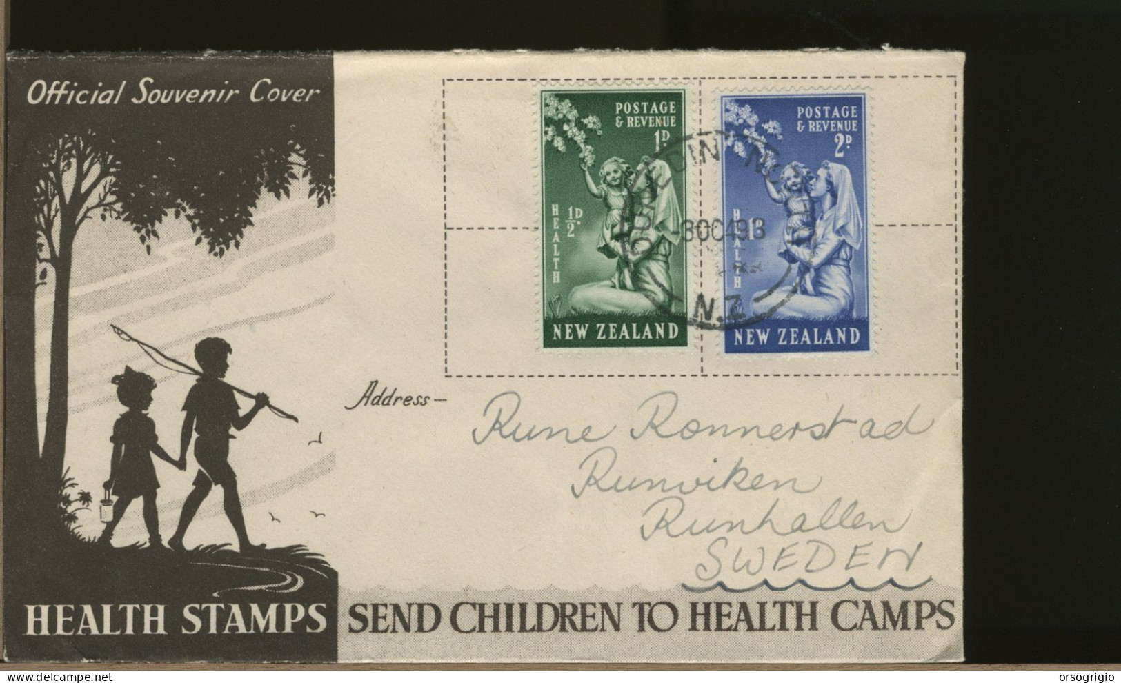 NEW ZEALAND - NUOVA ZELANDA - FDC - HEALTH STAMPS For CHILDREN CAMPS - FDC