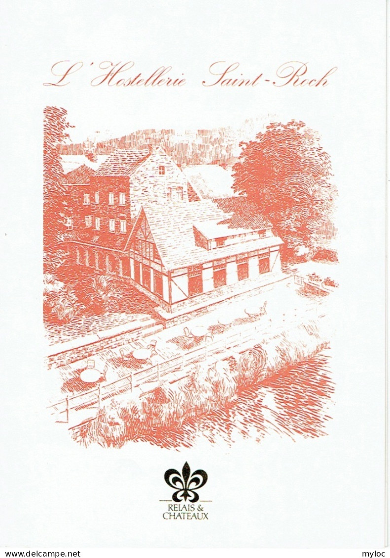 Menu Double. Hostellerie Saint-Roch. Relais & Châteaux. 1996 - Menus