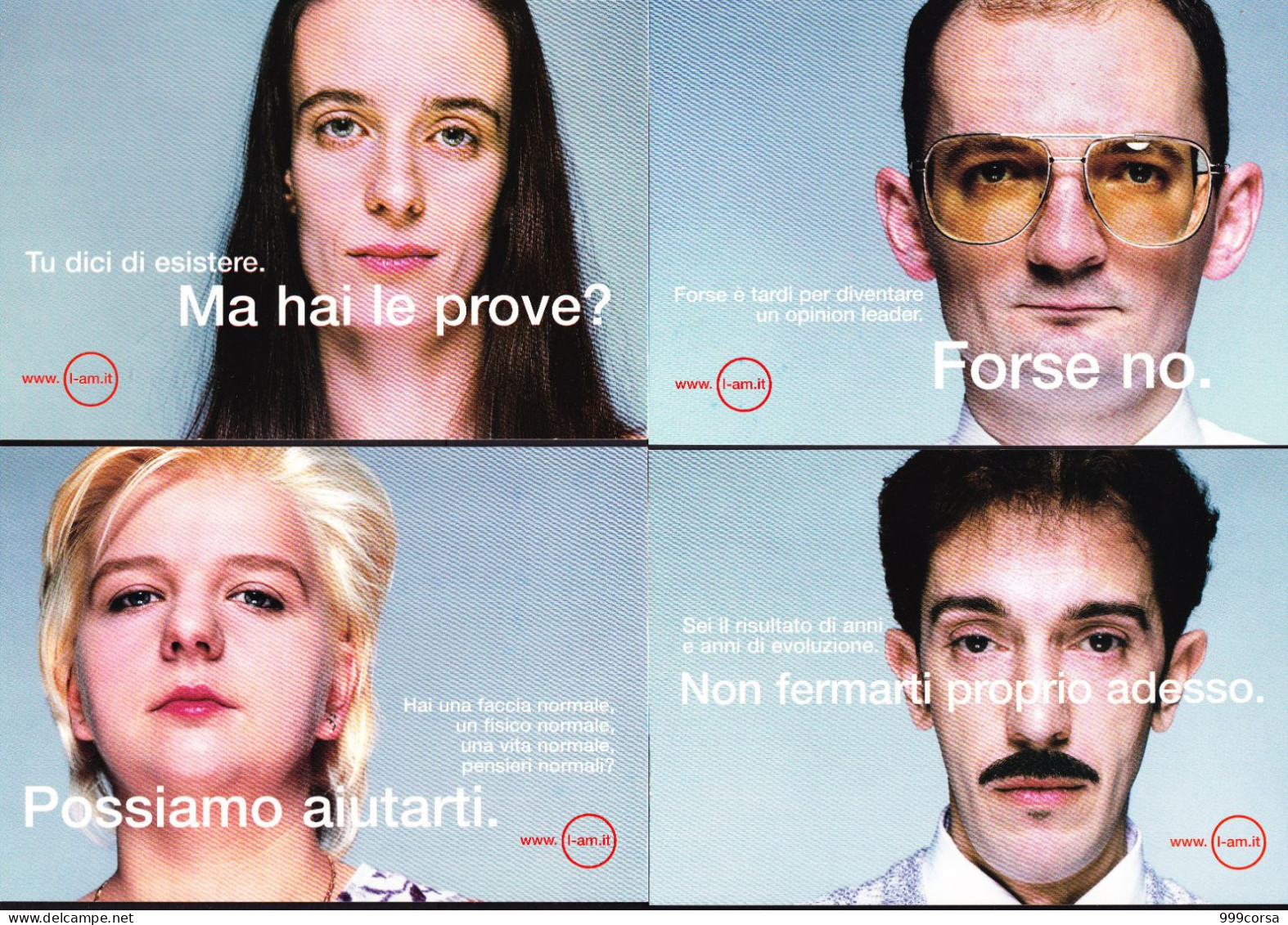 (D1) Www.I-am.it,Forse No, Possiamo Aiutarti, Ma Hai Le Prove, Non Fermarti Proprio Adesso,Promo 2265,66,68,69 - Advertising