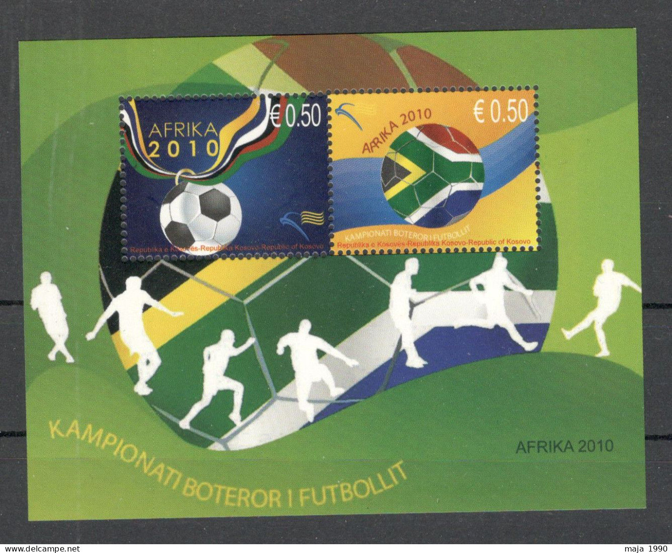 KOSOVO - MNH BLOCK - SPORT - SOUTH AFRICA, FOOTBALL, SOCCER - 2010. - Kosovo