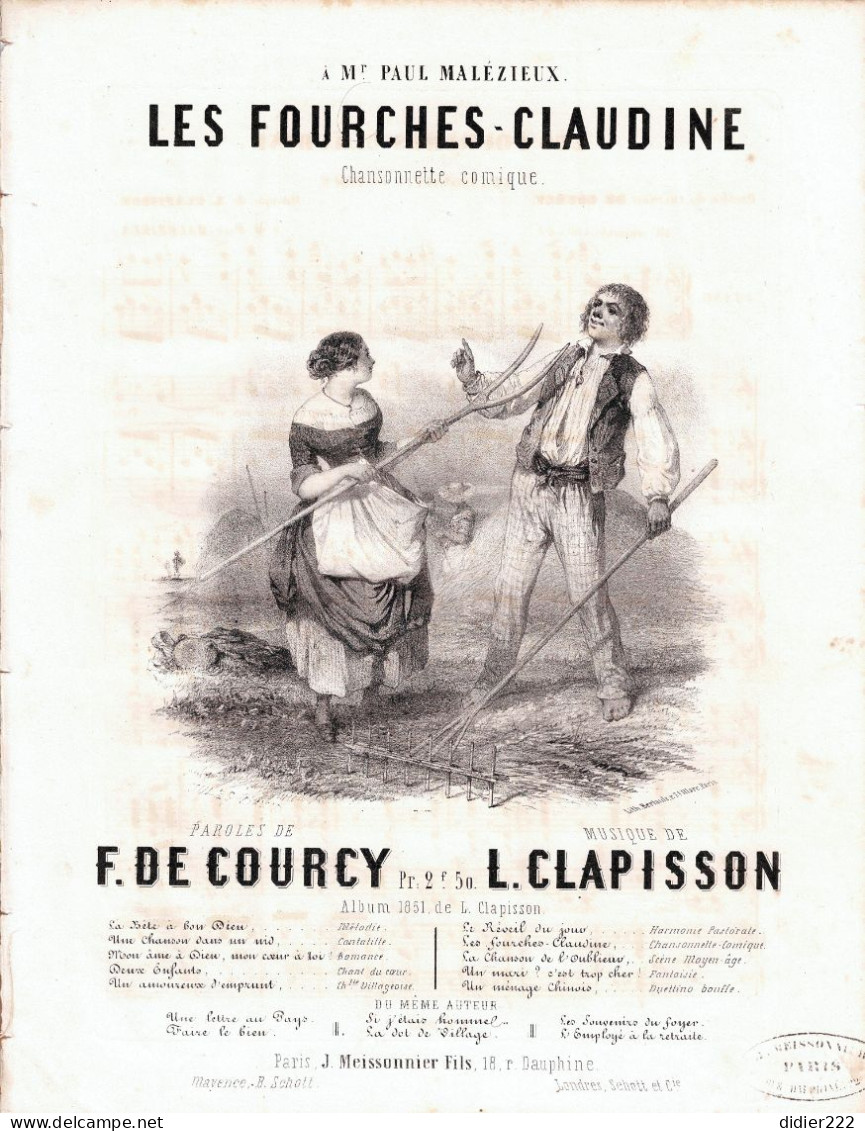 Partition Les Fourches Claudine - Andere & Zonder Classificatie