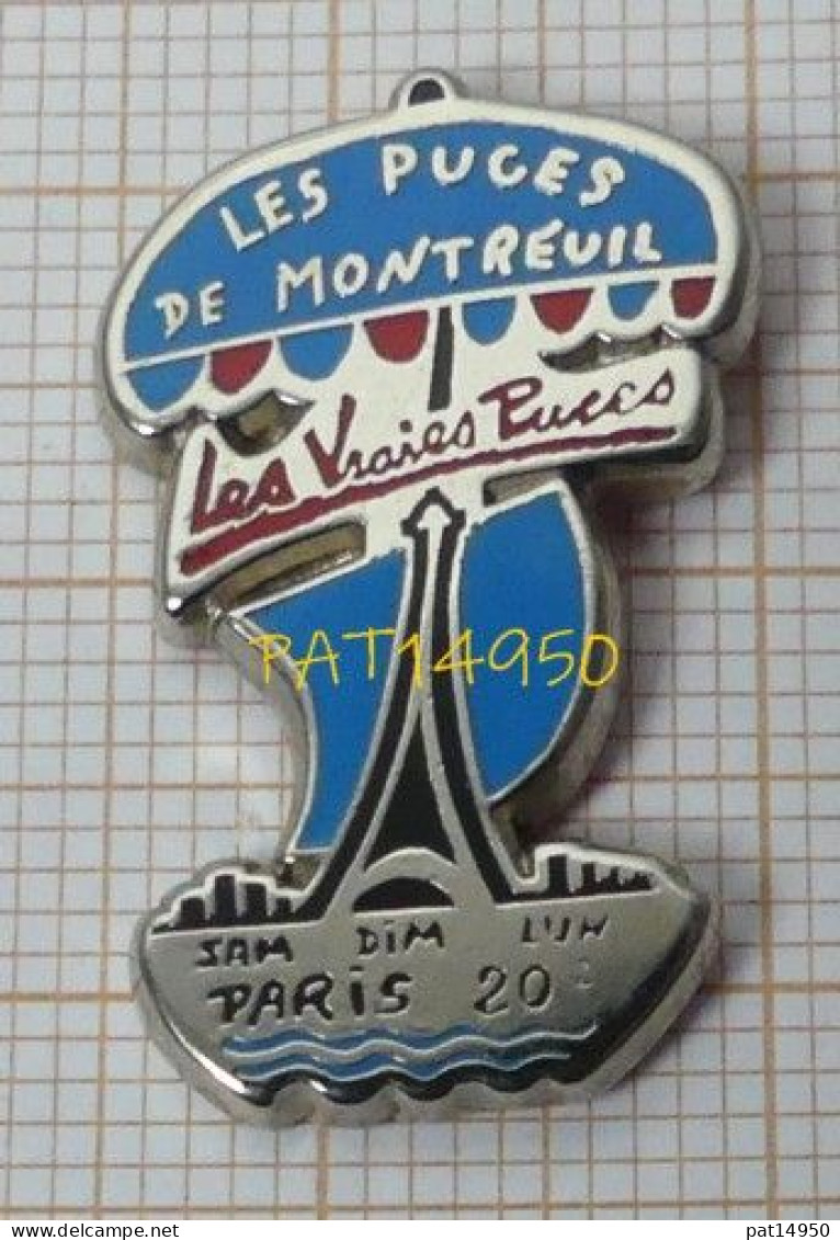 PAT14950 LES PUCES DE MONTREUIL LES VRAIES PUCES PARIS 20e TOUR EIFFEIL En Version ZAMAC LOMBARD Et GUERIN - Städte