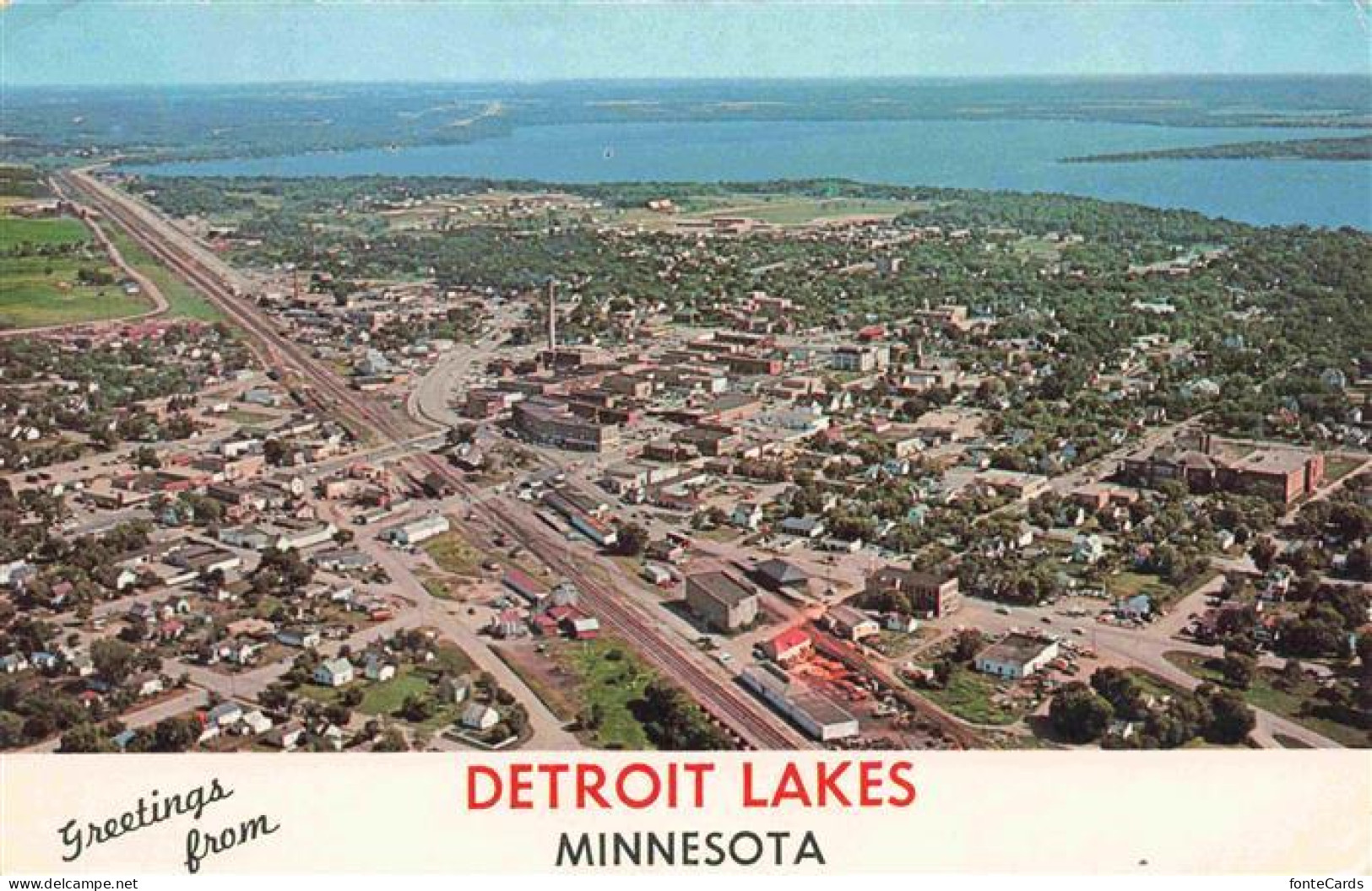 73976415 Detroit_Lakes Aerial View - Sonstige & Ohne Zuordnung