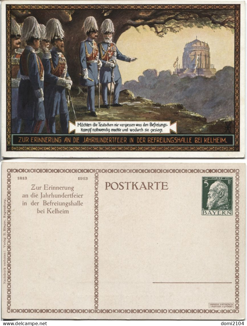 Bayern Privatpostkarte PP 27 Ungebraucht Befreiungshalle Bei Kelheim - Postal  Stationery