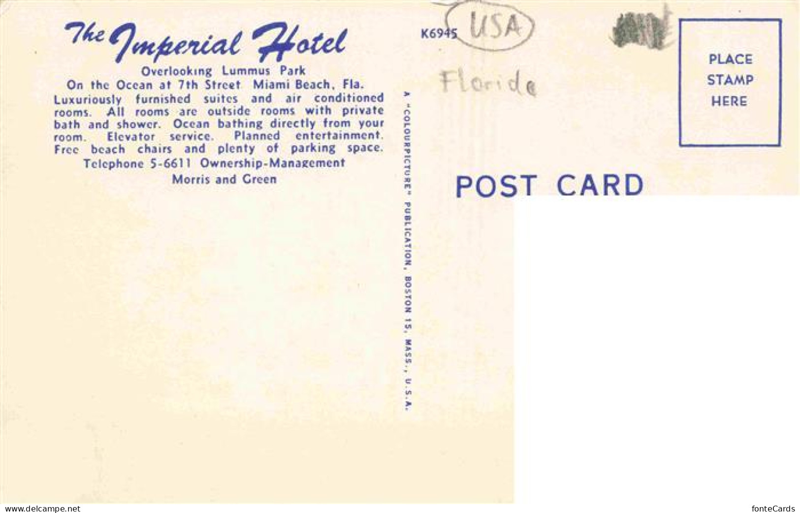 73976384 Miami_Beach Imperial Hotel Illustration - Autres & Non Classés