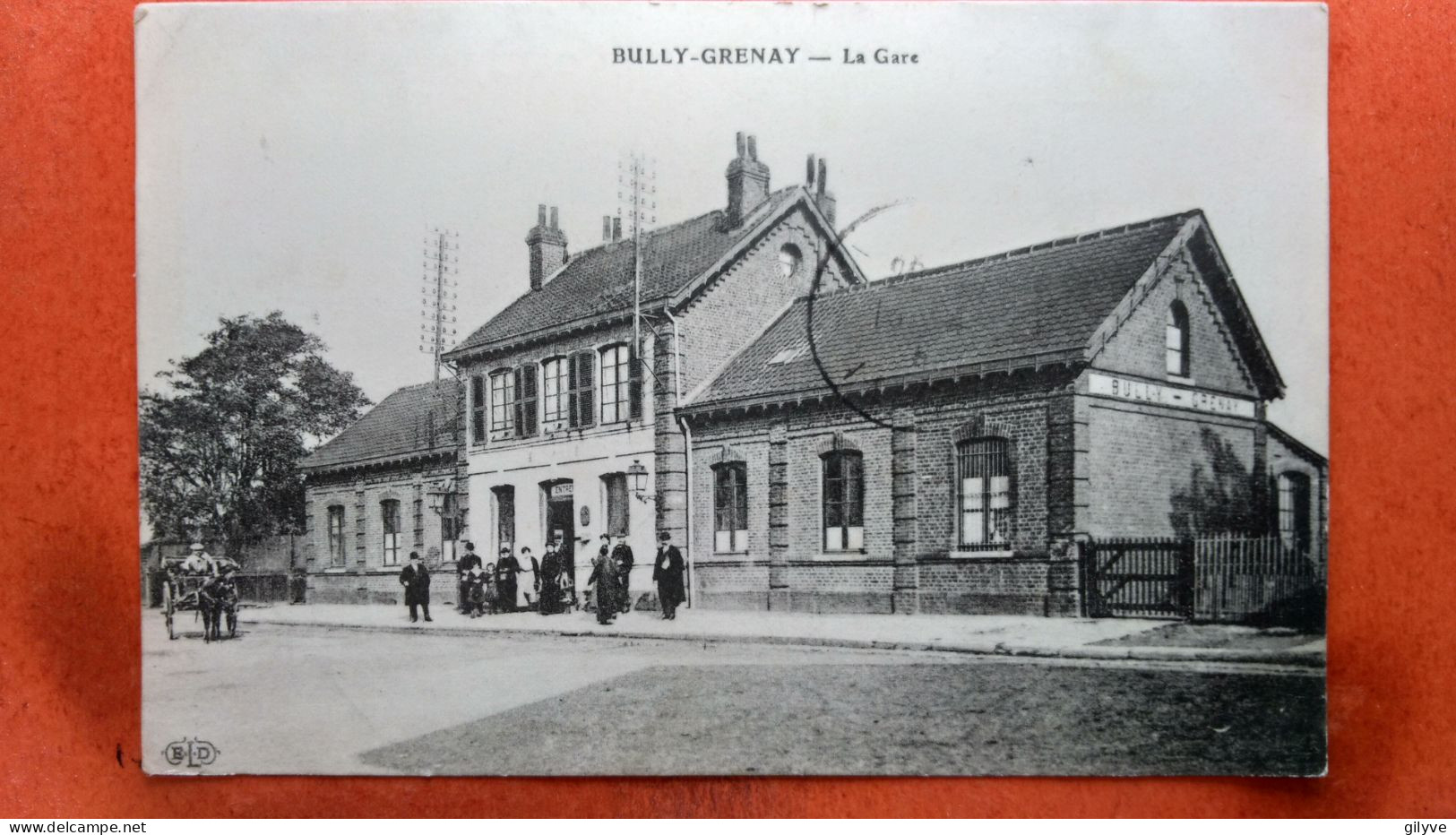 CPA (62) Bully Grenay. La Gare.  (8A.020) - Sonstige & Ohne Zuordnung