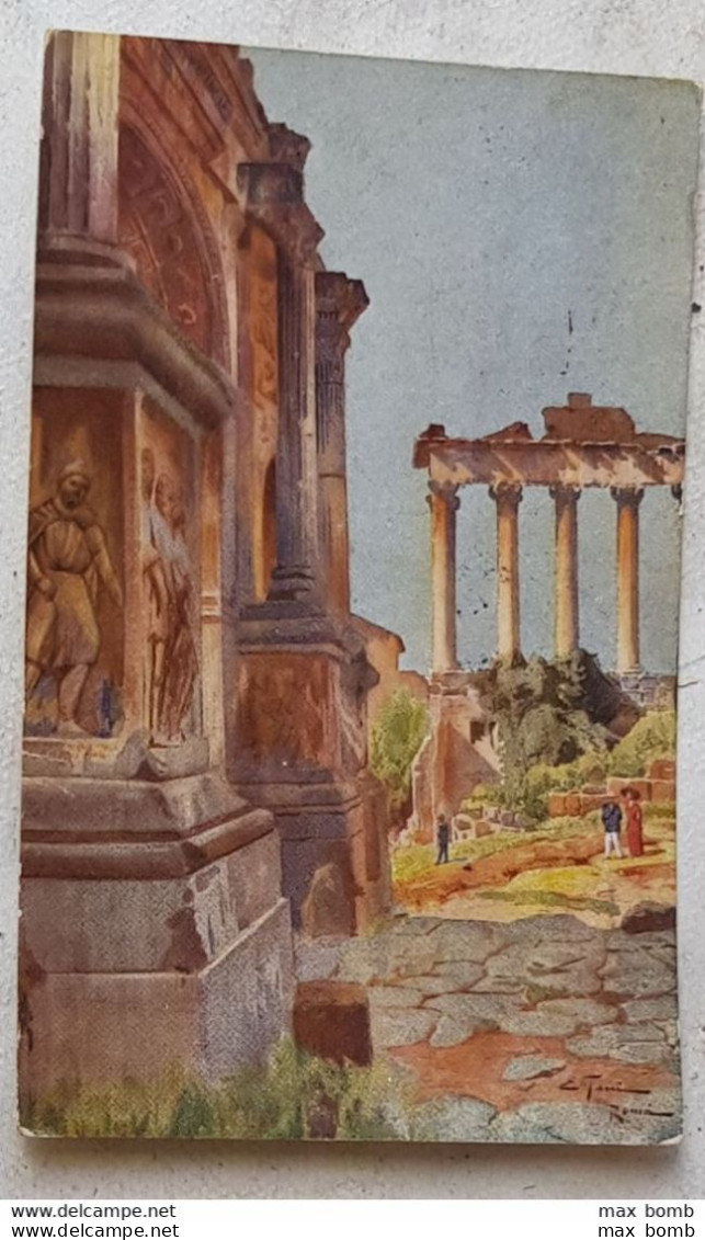 1920  ROMA 23  FORO ROMANO ARCO SETTIMIO SEVERO TEMPIO CONCORDIA - San Pietro