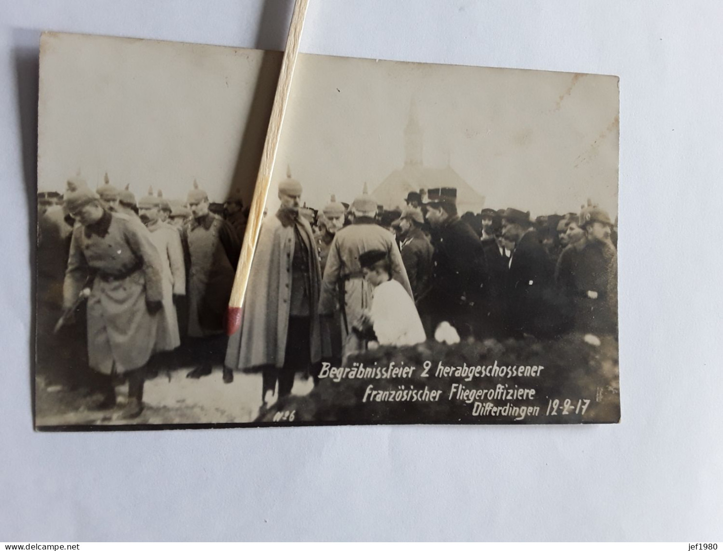 CARTE PHOTO DIFFERDINGEN 1917 PREMIÈRE GUERRE EERSTE WERELDOORLOG - Autres & Non Classés