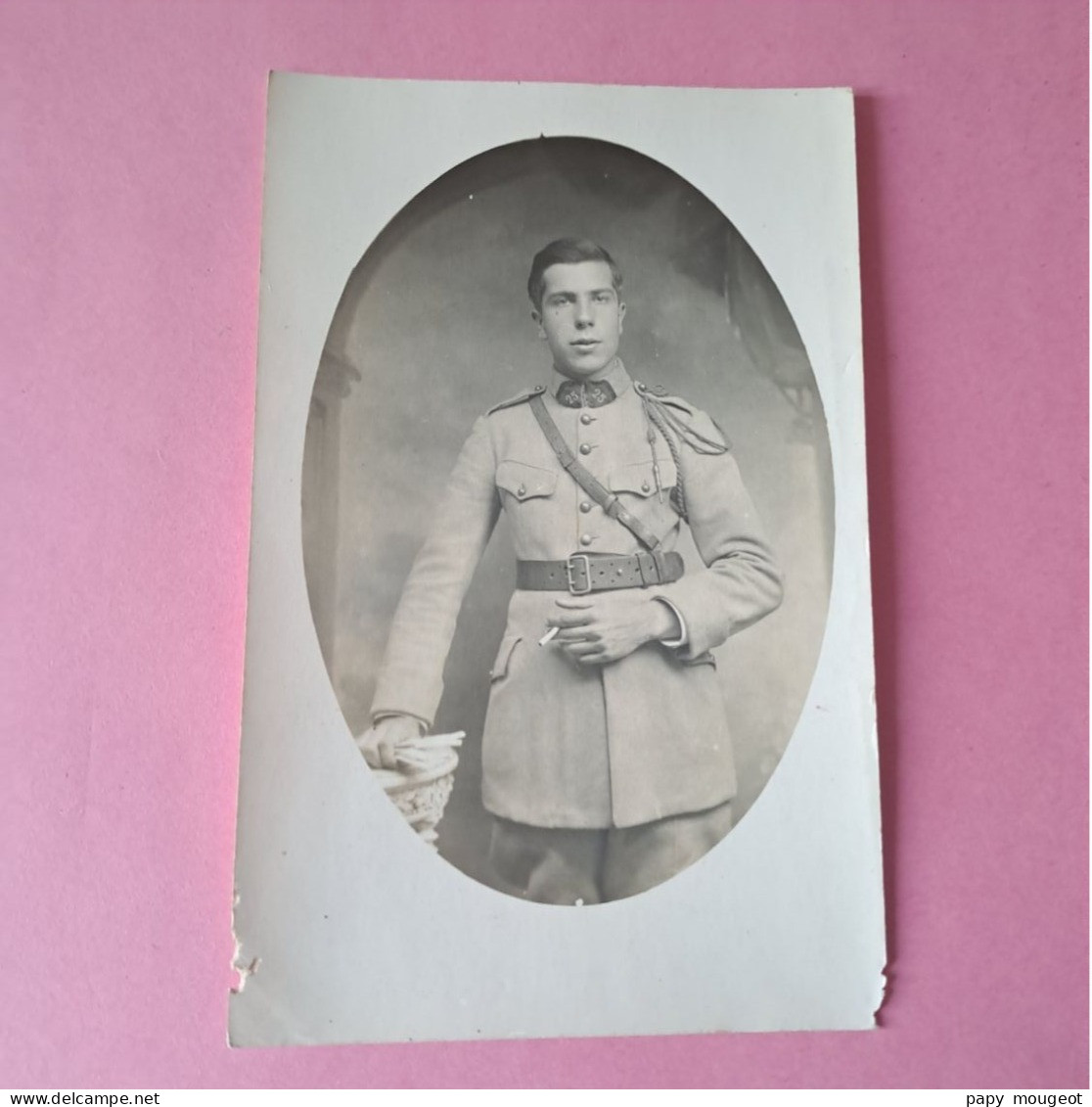 25ème Régiment D'Infanterie - Soldat Pose En Studio - Bords Rognés - Guerre, Militaire