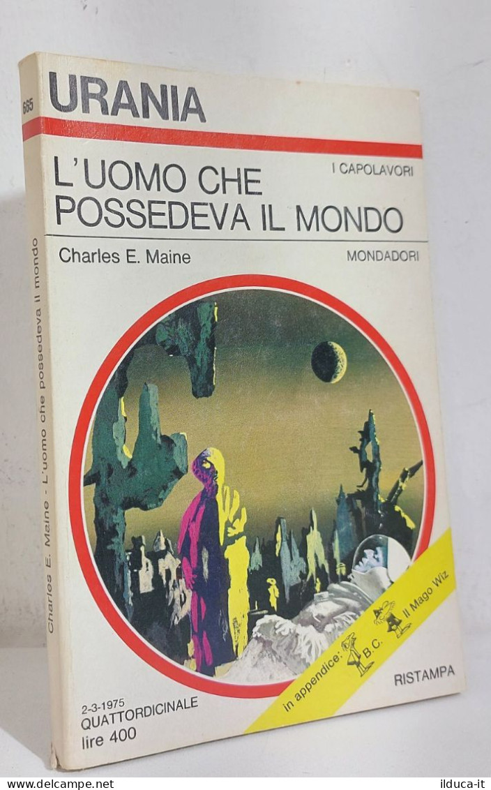 68587 Urania N. 665 1975 - Charles E. Maine - L'uomo Che Possedeva Il Mondo - Sci-Fi & Fantasy