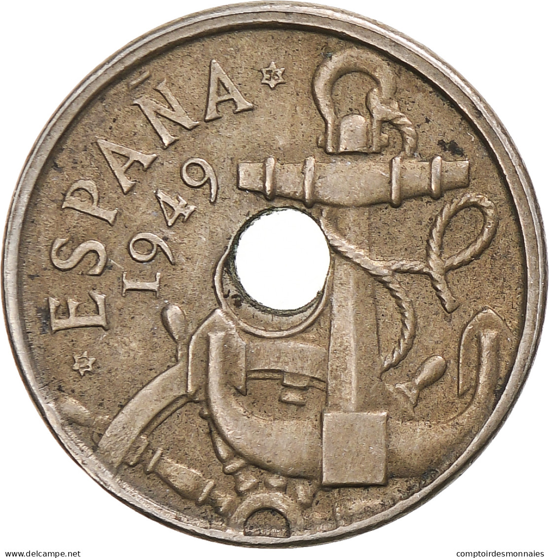 Espagne, 50 Centimos, 1956 - 50 Céntimos