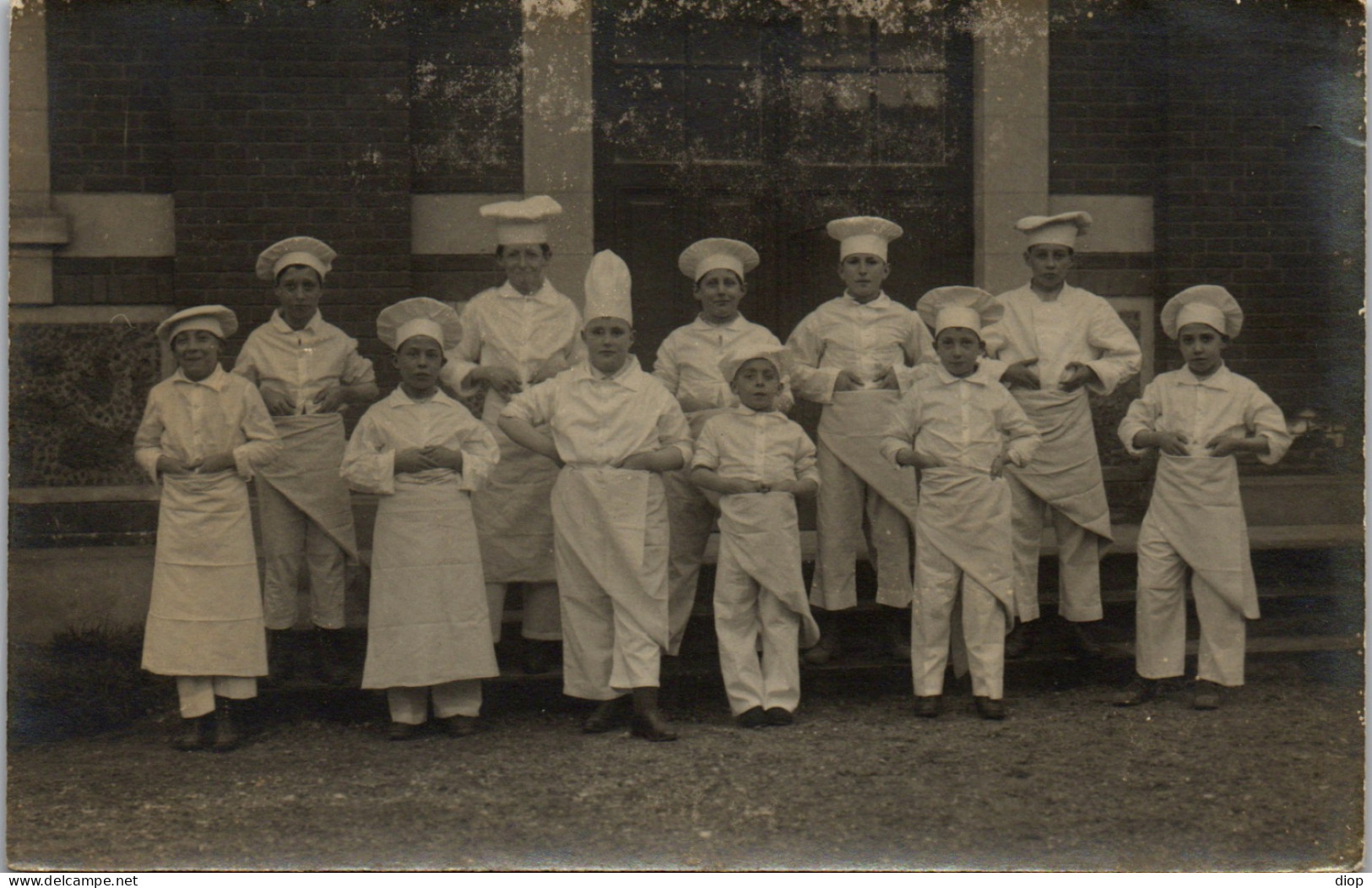 CP Carte Photo D&#039;&eacute;poque Photographie Vintage Cuisine Cuisinier Marmiton  - Autres & Non Classés