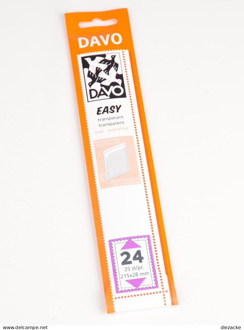 DAVO Klemmstreifen Easy Klar Selbstklebend T24, 25 Stück DV42024 Neu ( - Andere & Zonder Classificatie