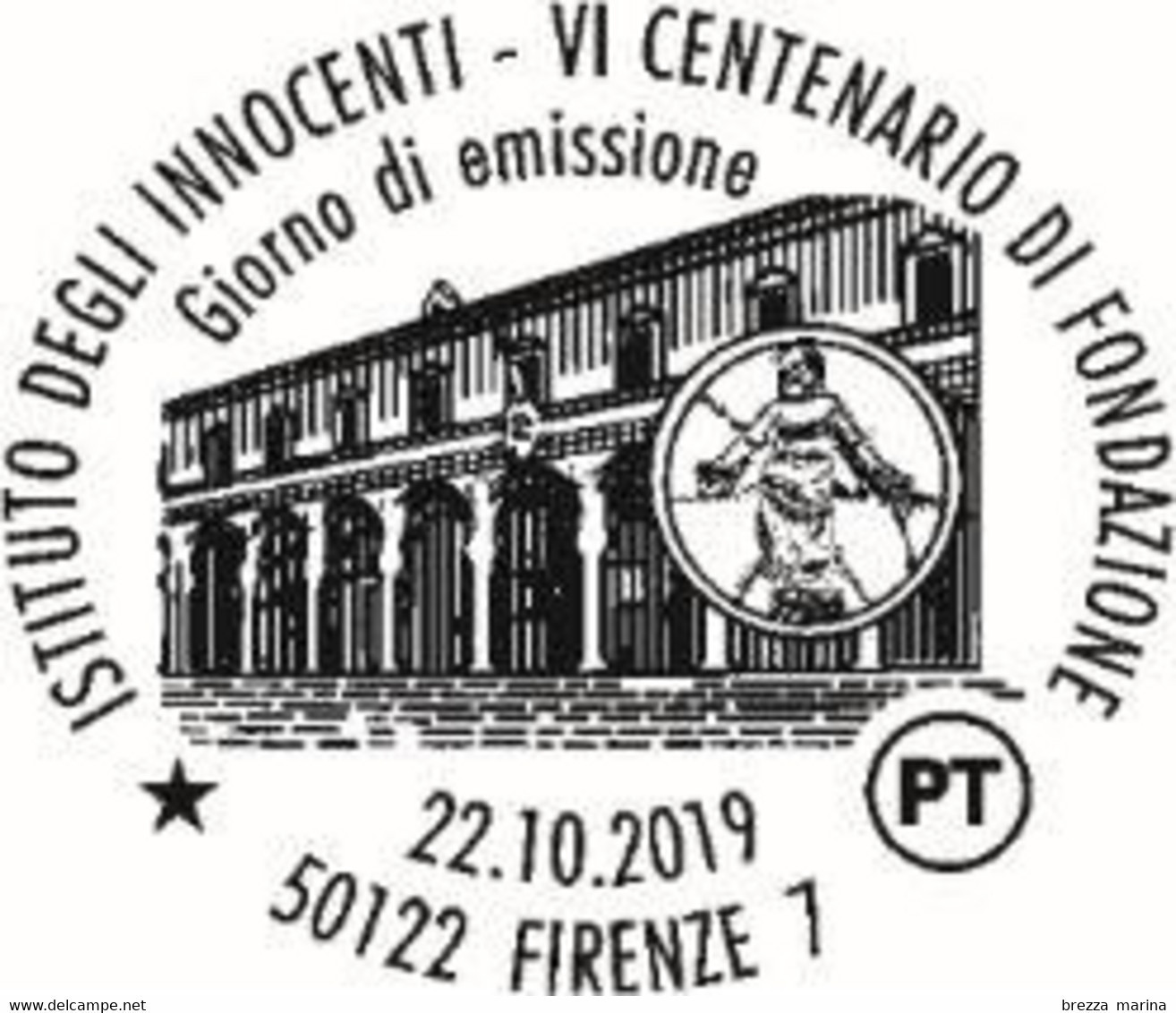 ITALIA - Usato - 2019 - 600 Anni Dell’Istituto Degli Innocenti (Firenze) – Facciata - B - 2011-20: Used