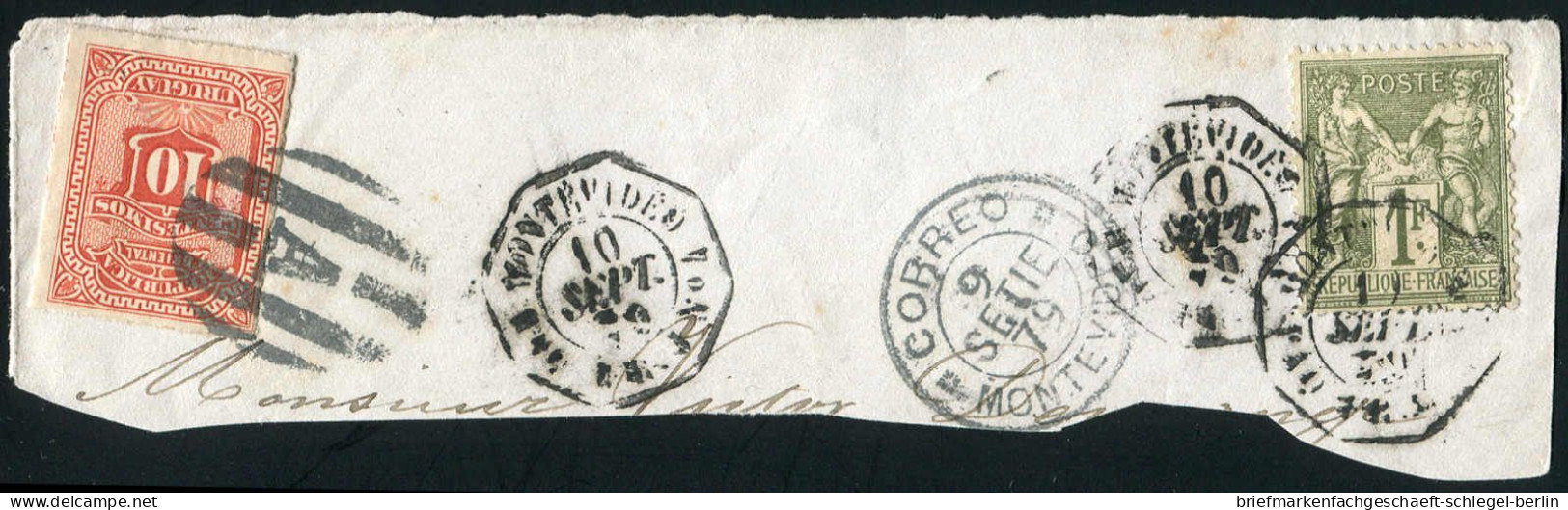 Frankreich, 1879, Briefstück - Sonstige & Ohne Zuordnung