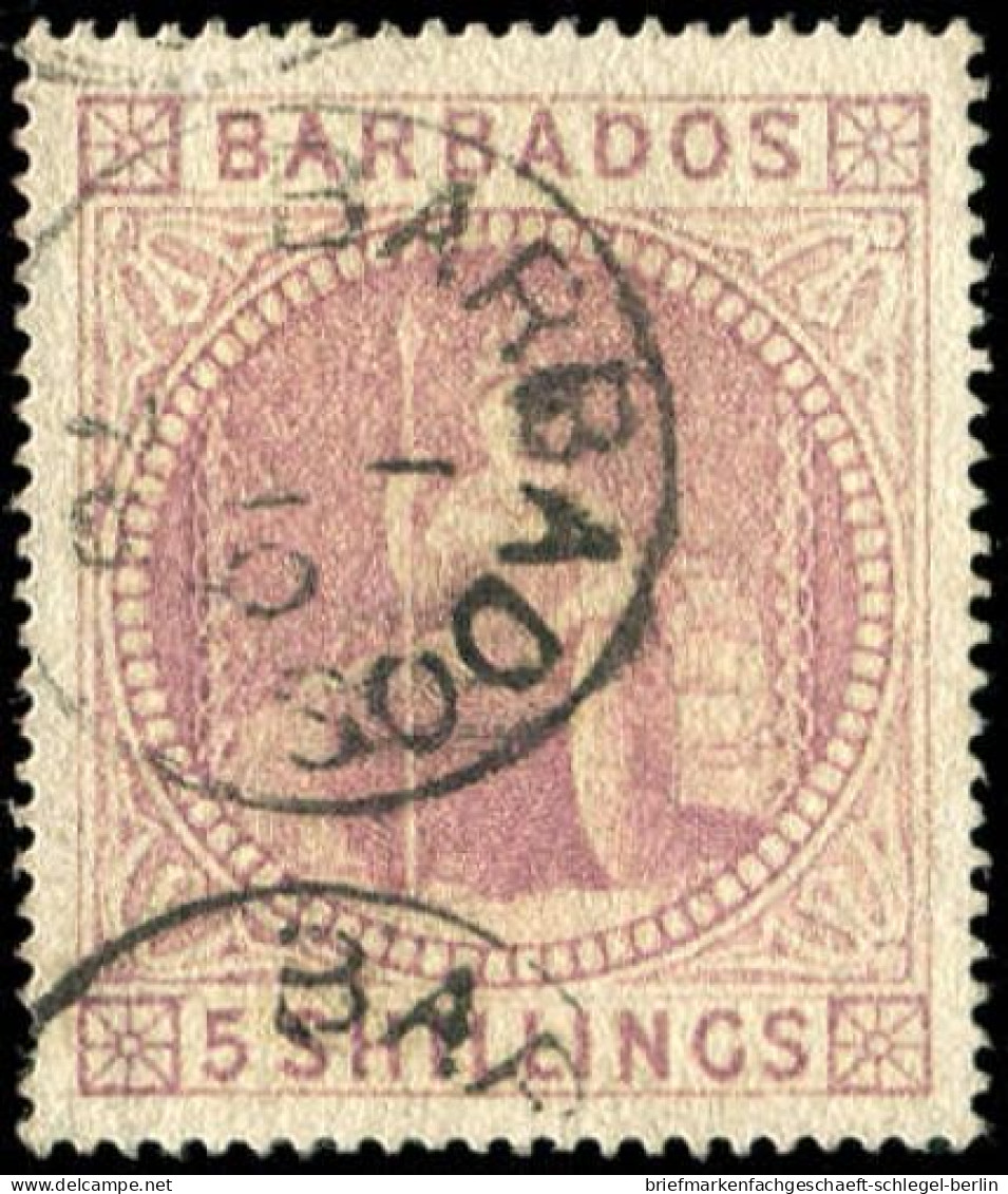 Barbados, 1873, Gestempelt - Barbados (1966-...)